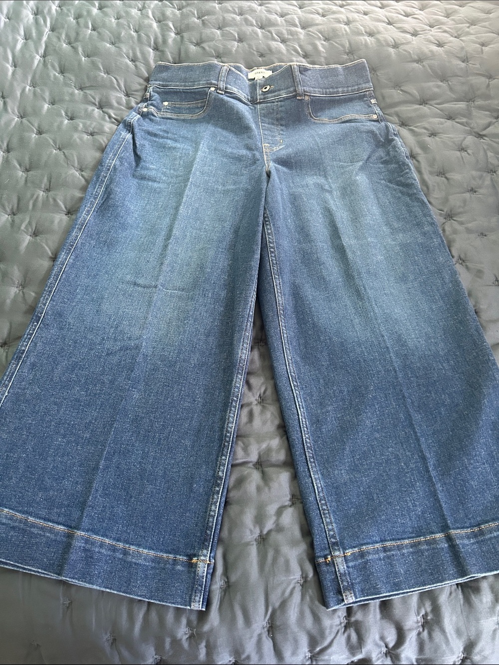 Spanx Wide Leg High-Rise Women's Jeans - Blue NWT